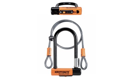 LUCCHETTO U-LOCK MINI-7 CON CAVO - NERO ARANCIO